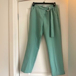 Teal Pleated Trousers